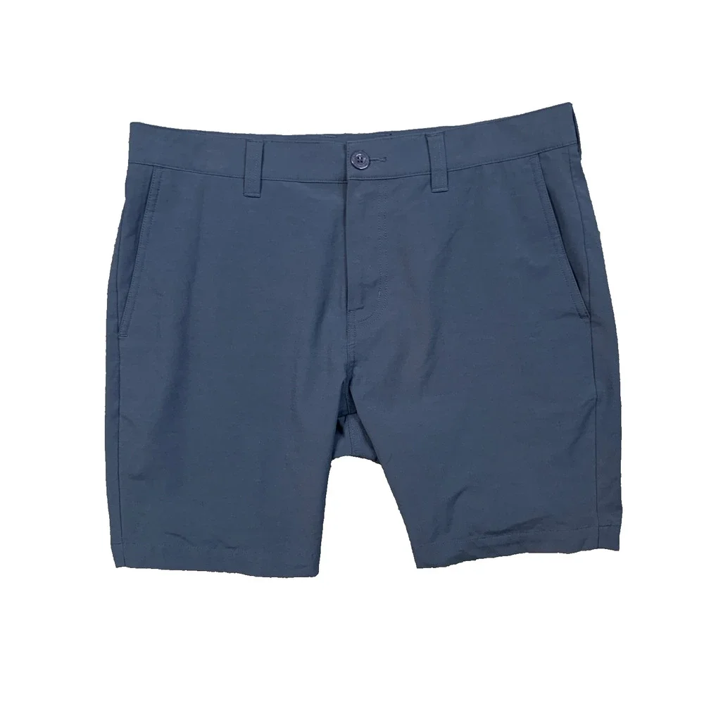 Travis Mathew Shorts Mens 34 Navy Bermuda Golf Stretch Lightweight Performance